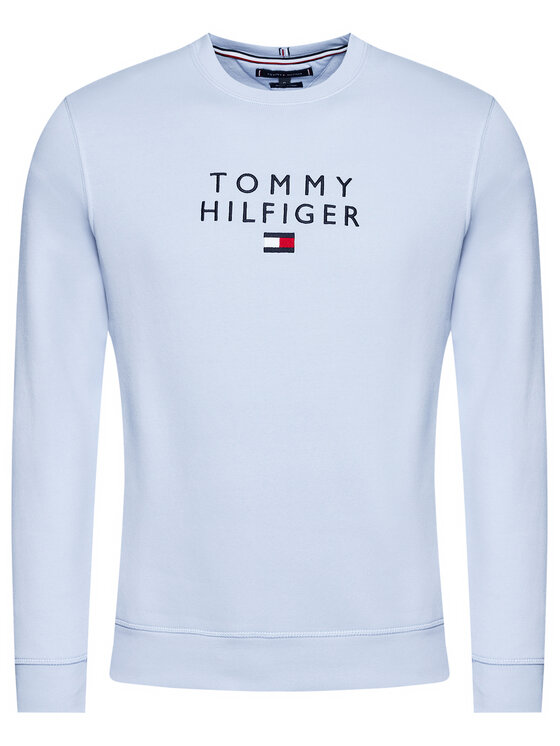 Tommy Hilfiger Tommy Hilfiger Pulóver Stacked Flag MW0MW18299 Kék Regular Fit