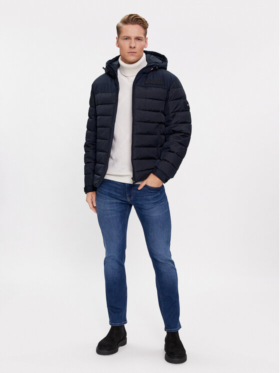Tommy Hilfiger Tommy Hilfiger Пухено яке New York MW0MW33735 Тъмносин Regular Fit