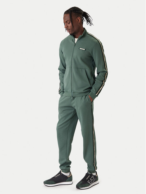EA7 Emporio Armani EA7 Emporio Armani Džemperis ar kapuci 7M001479 AF12660 U7260 Zaļš Regular Fit