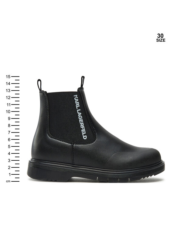 Karl Lagerfeld Kids Karl Lagerfeld Kids Боти тип челси Z30365 M Черен