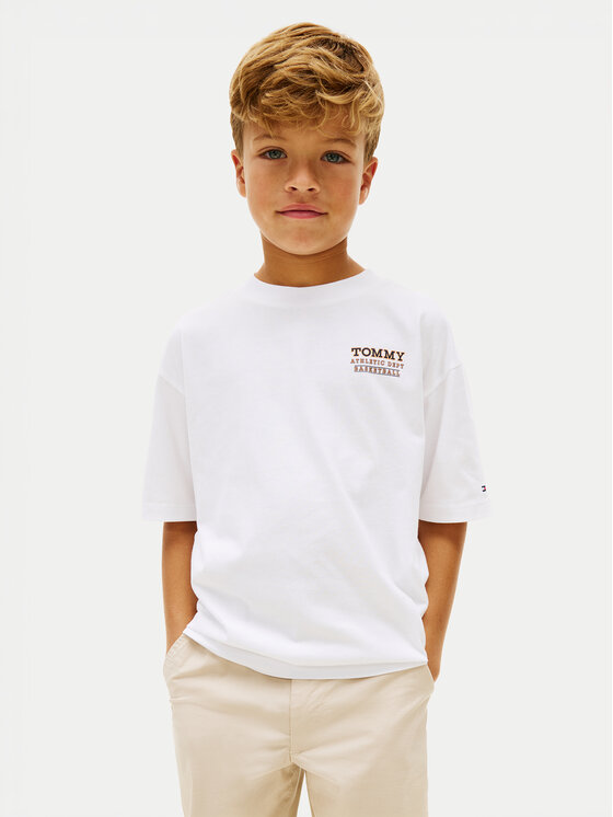 Tommy Hilfiger Tommy Hilfiger Тишърт KB0KB10194 Бял Regular Fit