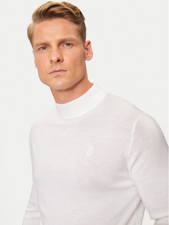 KARL LAGERFELD KARL LAGERFELD Bluză cu gât 655002 544399 Alb Regular Fit