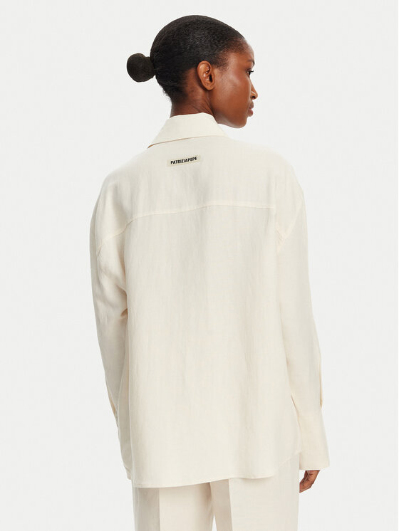 Patrizia Pepe Patrizia Pepe Cămașă 2C1602 A052 B823 Écru Regular Fit