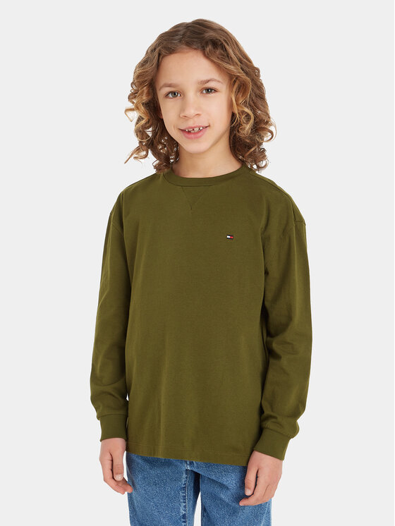 Tommy Hilfiger Tommy Hilfiger Μπλουζάκι Essential KB0KB08576 Πράσινο Regular Fit