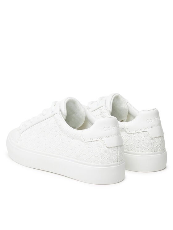 Calvin Klein Calvin Klein Sneakersy Vulc Lace Up Mono Pu HW0HW02573 Biały