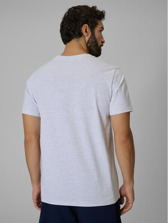 4F 4F T-Shirt ESSENTIAL 2 Szary jasny Regular Fit