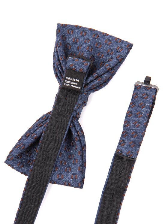 ELSNER ELSNER Παπιγιόν BUTTERFLY Z JEDWABNEGO ŻAKARDU A5120 Σκούρο μπλε