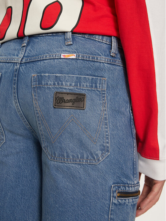 Wrangler Wrangler Jeans hlače Hot Wheels 112357951 Modra Wide Leg