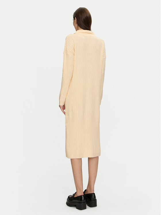 Brave Soul Brave Soul Плетена рокля LKD-248ZULLATTA Екрю Oversize