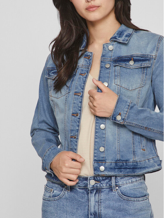 Vila Vila Jeansjacke Show 14088911 Blau Regular Fit