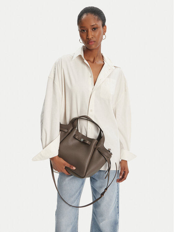 Tory Burch Tory Burch Ročna torba Romy Satchel 164866 Rjava