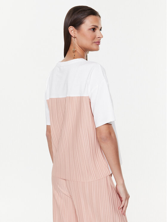 Liu Jo Sport Liu Jo Sport T-shirt TA3074 J0088 Bijela Relaxed Fit
