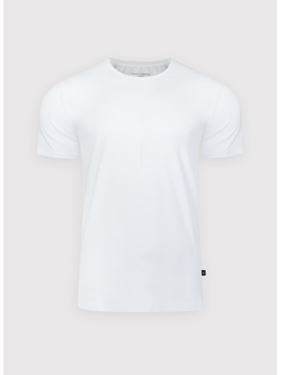 Pako Lorente Pako Lorente T-Shirt P000B-TT-001 Biały Slim Fit