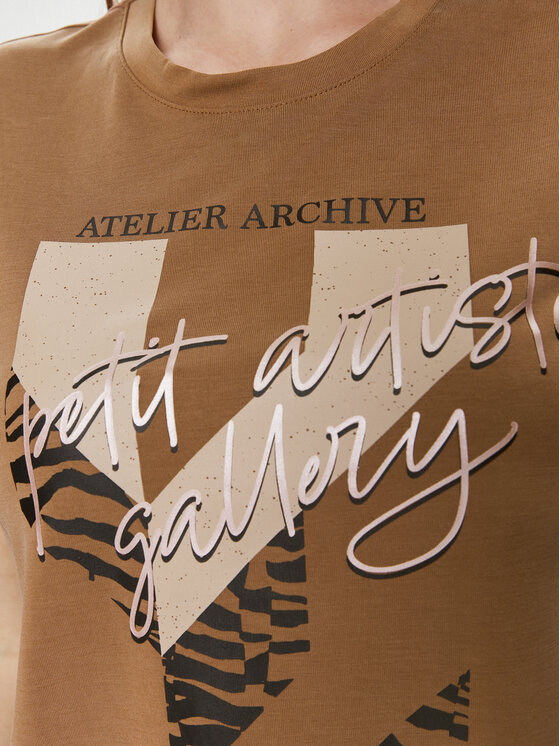 ONLY ONLY T-Shirt 15307292 Braun Regular Fit