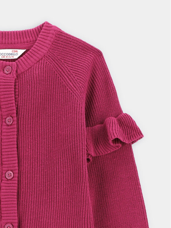 Coccodrillo Coccodrillo Kardigan ZC2172201MAK Ružičasta Regular Fit