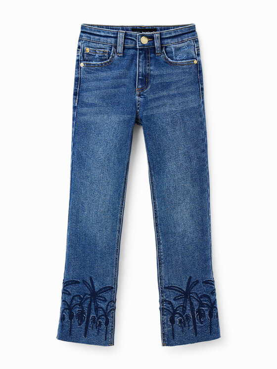 Desigual Desigual Τζιν 23SGDD06 Γκρι Regular Fit