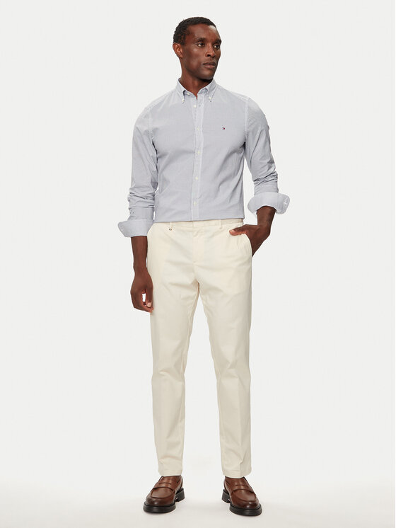 Tommy Hilfiger Tommy Hilfiger Camicia MW0MW34571 Bianco Slim Fit