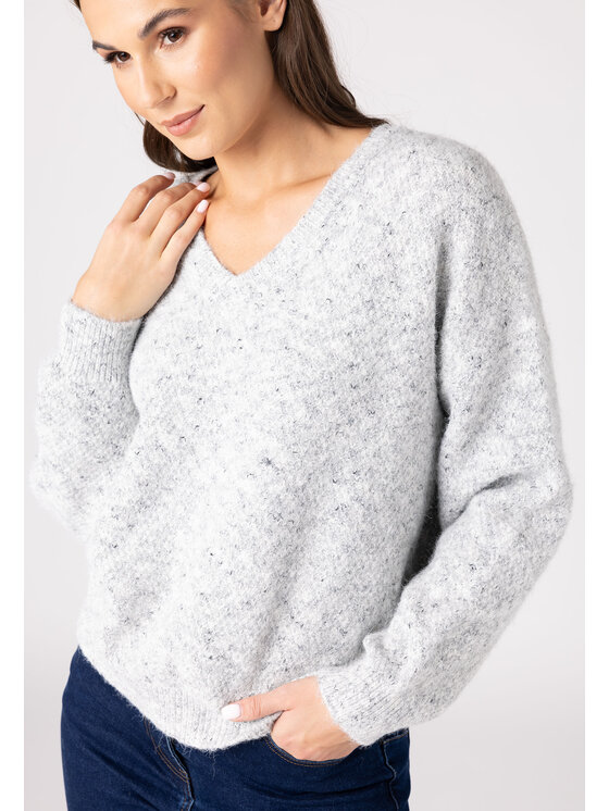 QUIOSQUE QUIOSQUE Svetr QUIOSQUE 6VD001230 Šedá Regular Fit