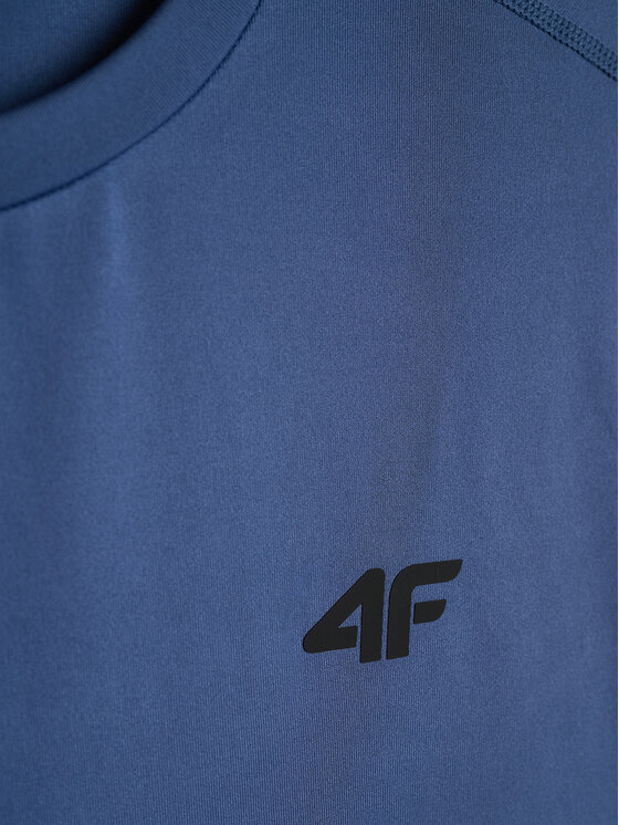 4F 4F Koszulka techniczna BASIC+ Niebieski Regular Fit