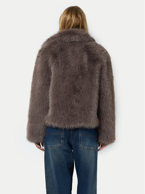 Noisy May Futro Evie 27031886 Szary Regular Fit | Modivo.pl