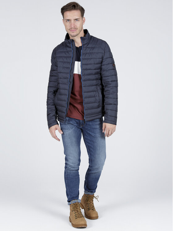 Cross Jeans Cross Jeans Kurtka przejściowa 40224-021 Granatowy Regular Fit
