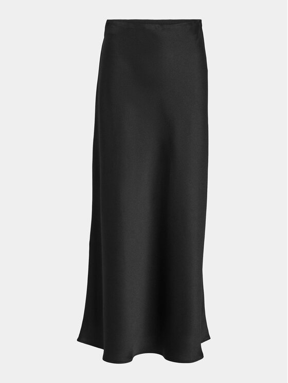 Vila Vila Midi suknja Tyla 14096849 Crna Regular Fit