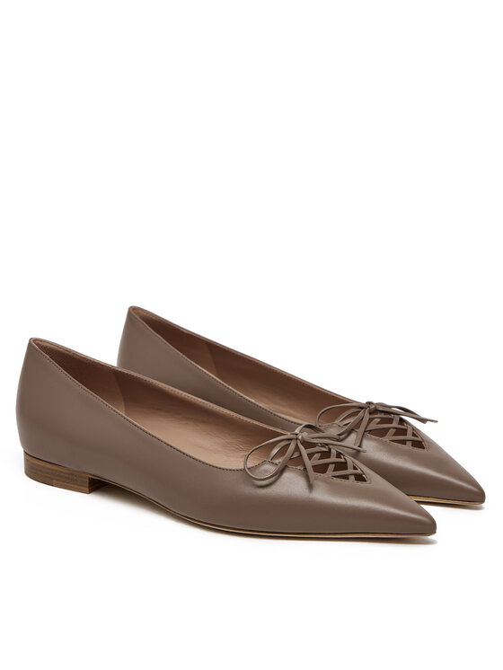 MALONE SOULIERS MALONE SOULIERS Balerinke Hedy Flat 10-2 Rjava