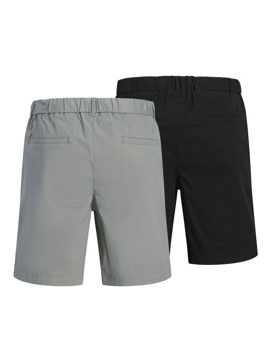 Jack & Jones Jack & Jones Kratke hlače iz tkanine Jaiden 12302141 Siva Regular Fit