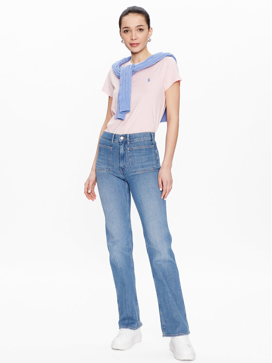 Polo Ralph Lauren Polo Ralph Lauren Тишърт 211898698004 Розов Regular Fit