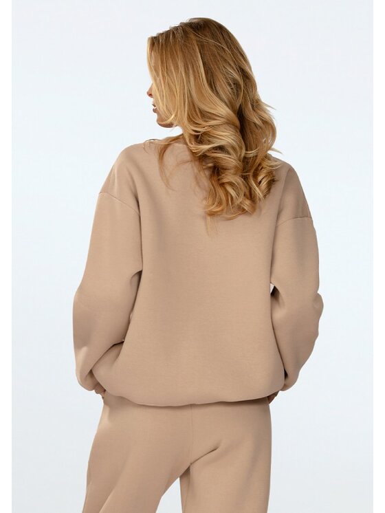 DKaren Sport DKaren Sport Bluza Rehema Beżowy Relaxed Fit
