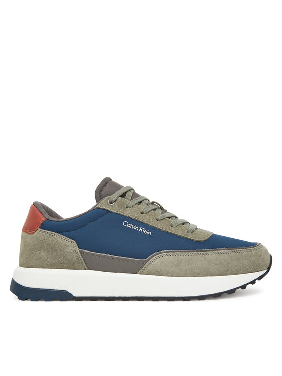 Calvin Klein Sneakersy Low Top Lace Up Repreve Mix HM0HM01714 Zelená