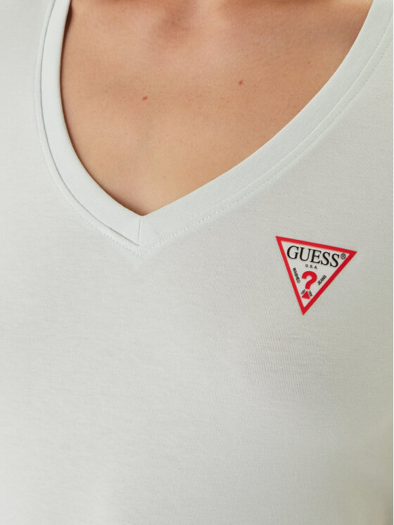 Guess Guess Póló W2YI45 J1314 Zöld Slim Fit