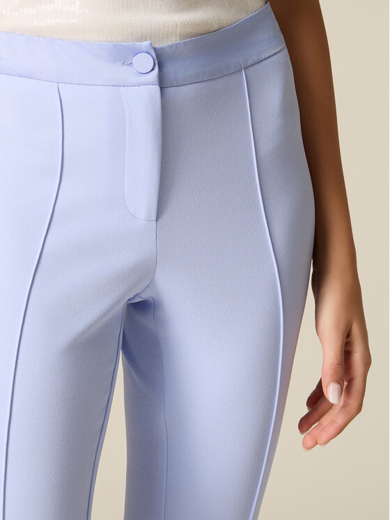 Oltre Oltre Pantaloni di tessuto P088R109408N004 Turchese Flare Fit