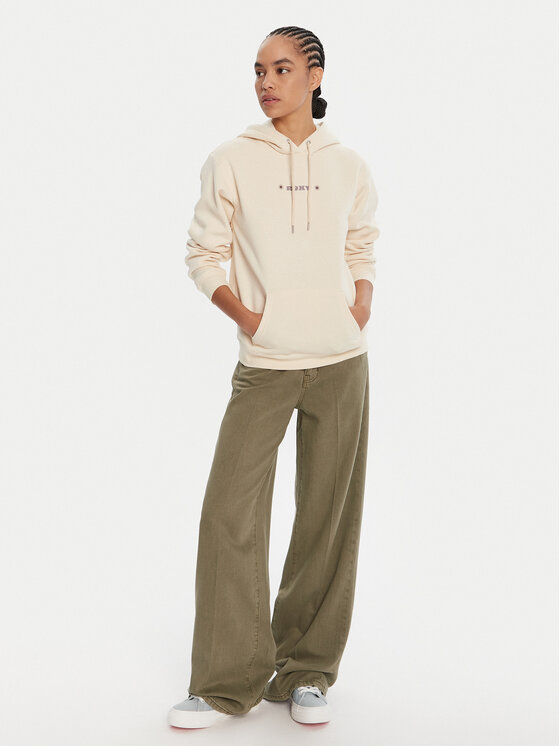 Roxy Roxy Majica dugih rukava ERJFT05021 Bež Regular Fit