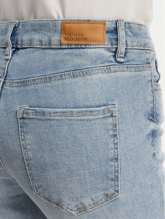 Vero Moda Vero Moda Džinsai Flash 10306824 Mėlyna Straight Fit