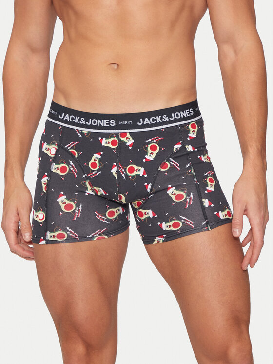 Jack&Jones Jack&Jones Set od 3 para bokserica Merry X-Mas 12266602 Šarena