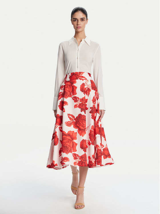 Artigli Artigli Midi sukně ACGO002398 325 Červená Regular Fit