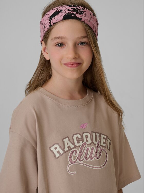 4F 4F T-shirt 4FJRAW26TTSHF4242-83S Marrone Oversize