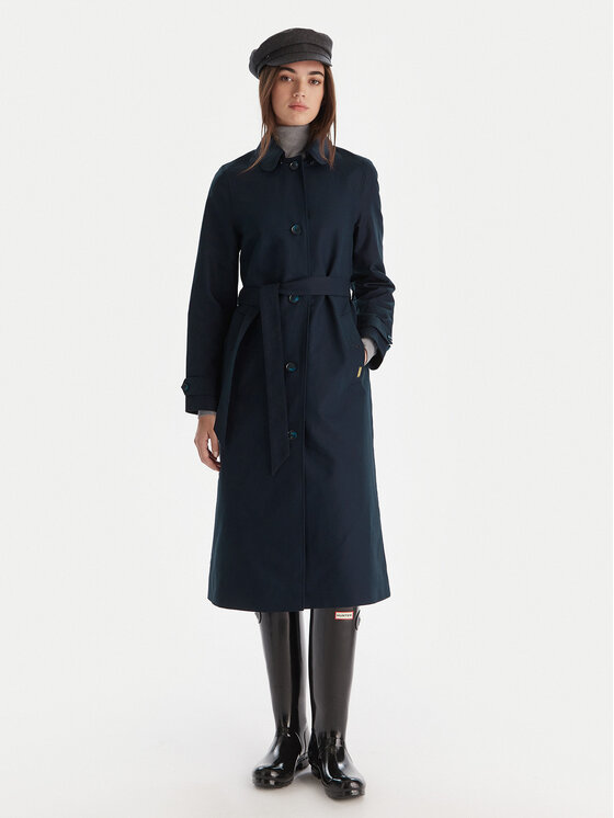 Hunter Hunter Тренч Keltie HARW0014251 Тъмносин Regular Fit