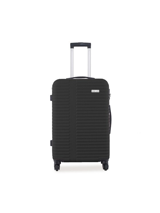 Semi Line Semi Line Μεσαία Βαλίτσα T5647-4 Μαύρο