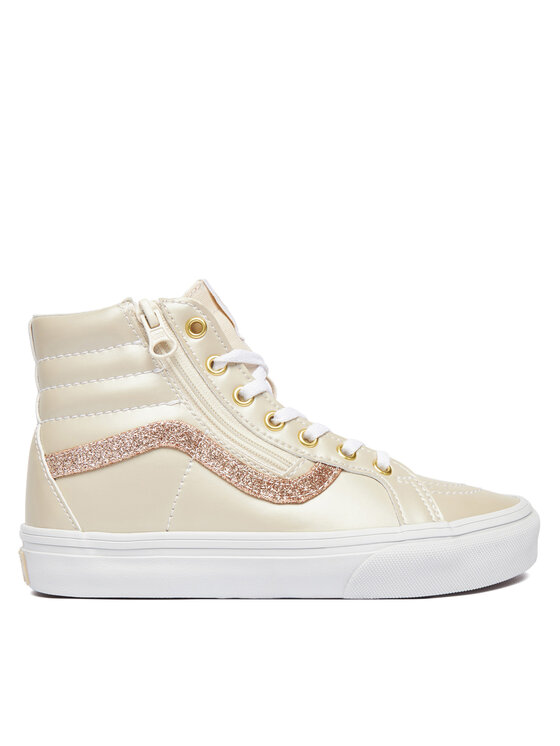 Vans Vans Sneakersy SK8-Hi Reissue Side Zip VN000CYPDJR1 Kremowy