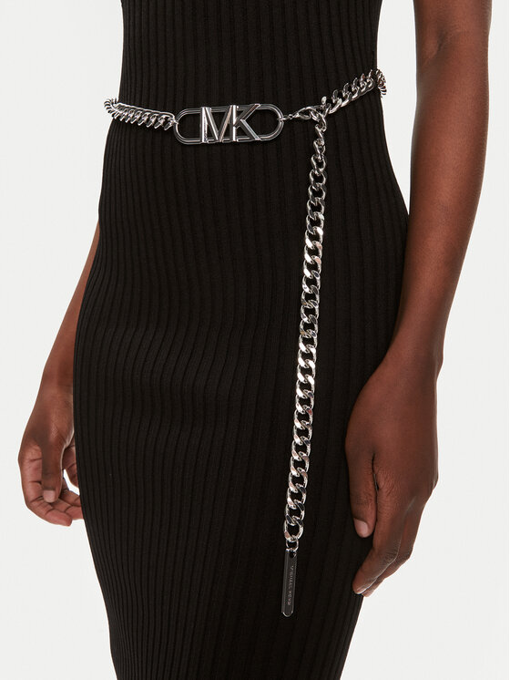 MICHAEL Michael Kors MICHAEL Michael Kors Φόρεμα υφασμάτινο MS381MK33D Μαύρο Slim Fit