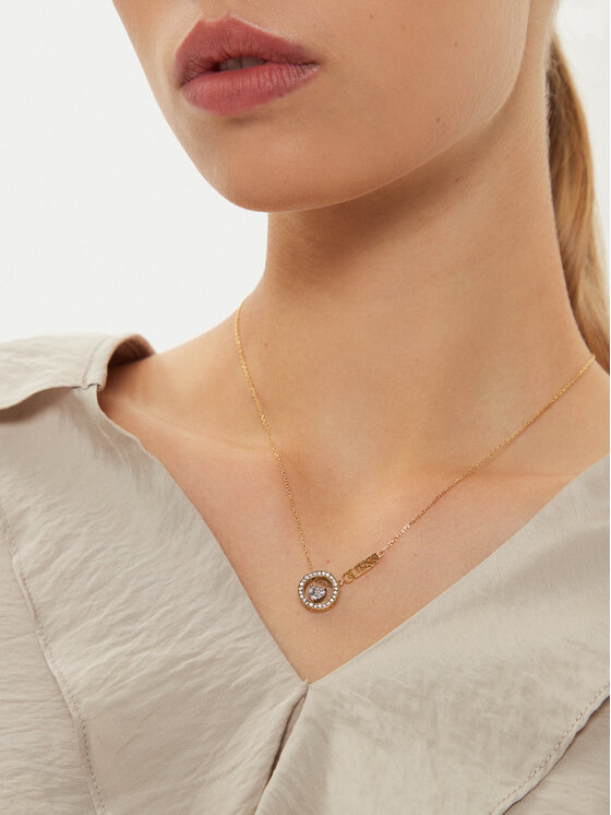 Guess Guess Kaklo papuošalas JUBN04 665JW Auksinė