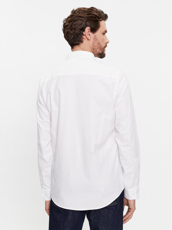 Calvin Klein Calvin Klein Πουκάμισο Oxford K10K112155 Λευκό Regular Fit