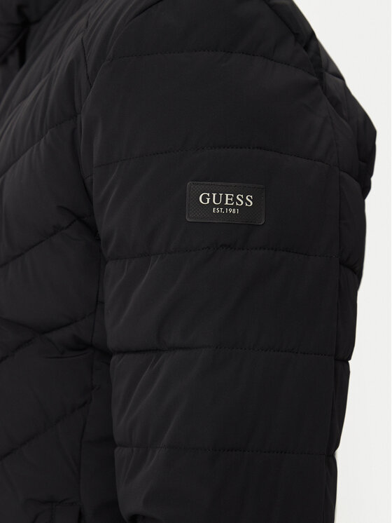 Guess Guess Pūkinė striukė M4YL05 WG9O2 Juoda Regular Fit