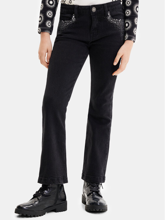 Desigual Desigual Blugi 23WGDD06 Negru Regular Fit