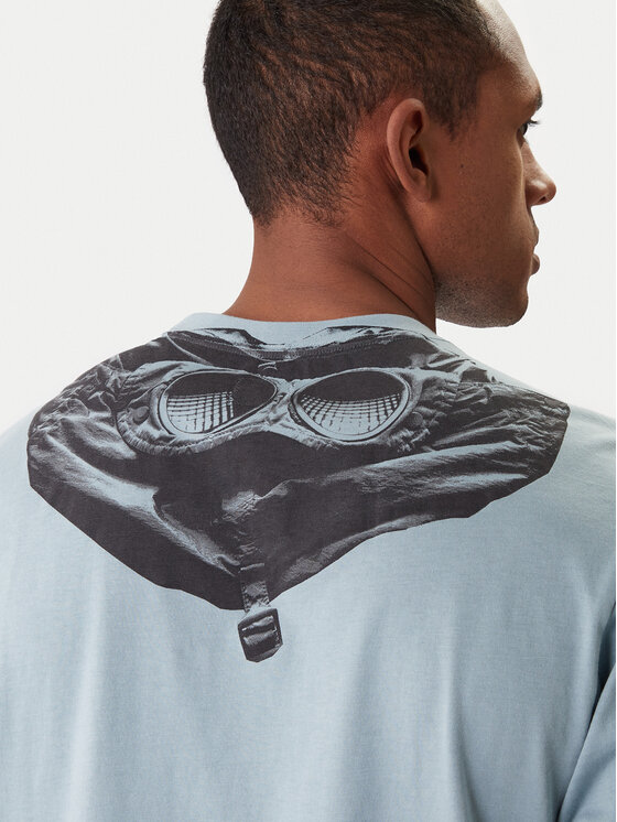 C.P. Company C.P. Company T-Shirt 20CMTS725A005100W Modrá Regular Fit