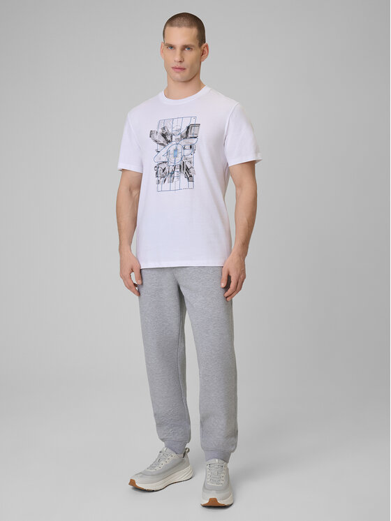 4F 4F T-Shirt CITY Biały Regular Fit