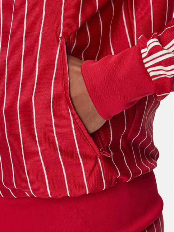 adidas adidas Felpa Firebrid Pinstripes Track Top KR7227 Rosso Regular Fit