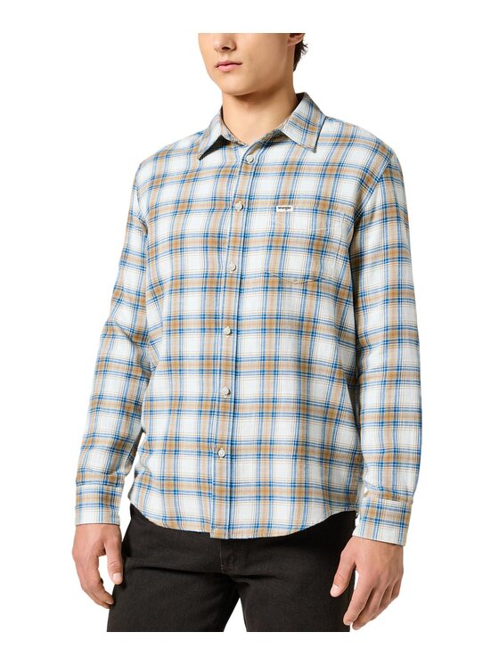 Wrangler Wrangler Koszula 112357227 Biały Regular Fit